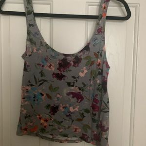 Floral Print Crop Top